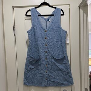 Old navy Blue Striped Sleeveless Dress size L